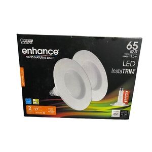 Feit Electric LED InstaTRIM Recess Lights Box Of 2 65 Watt 850 Lumens